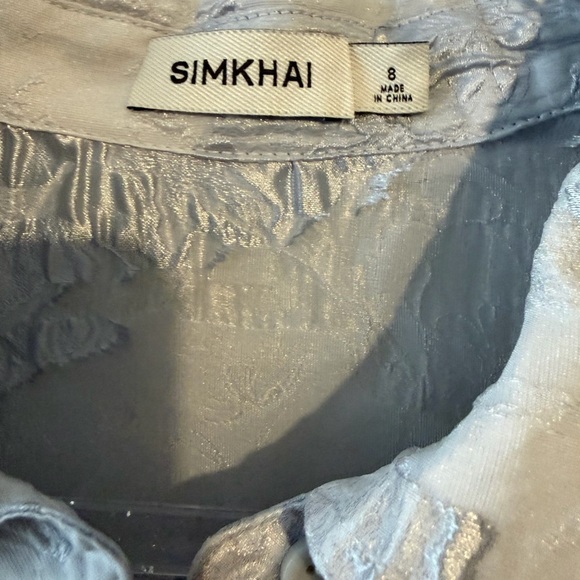 SIMKHAI
Court floral cloqué midi dress - Picture 7 of 9